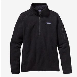 XS Black Patagonia Womens Better Sweater 1/4 Zip